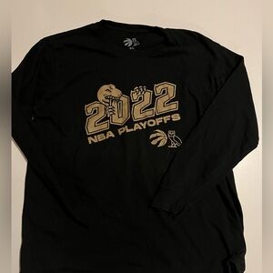 OVO NBA Toronto Raptors 2022 Playoffs Long Sleeve Shirt XL Northern Uprising